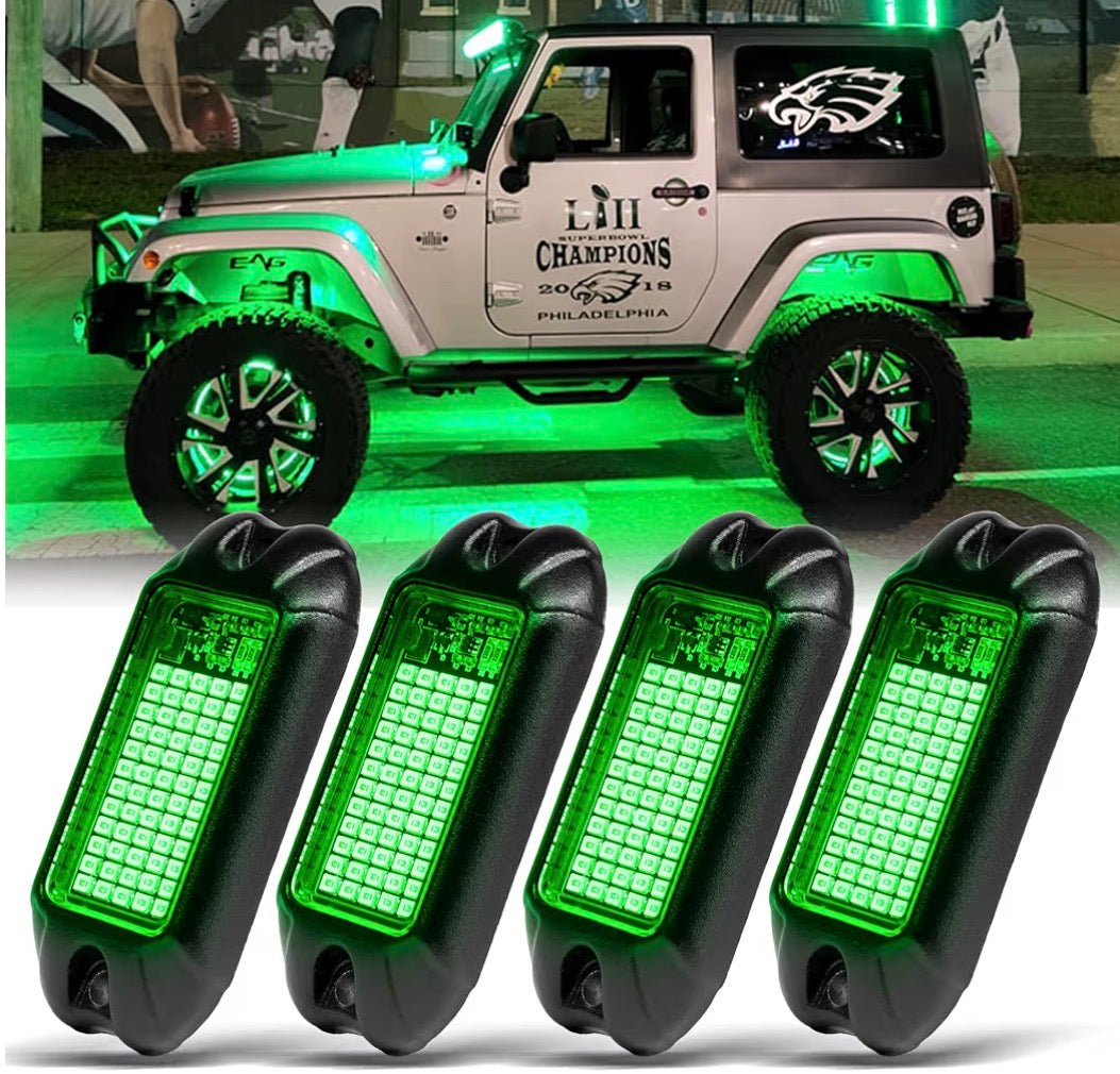 Battery powered rock light